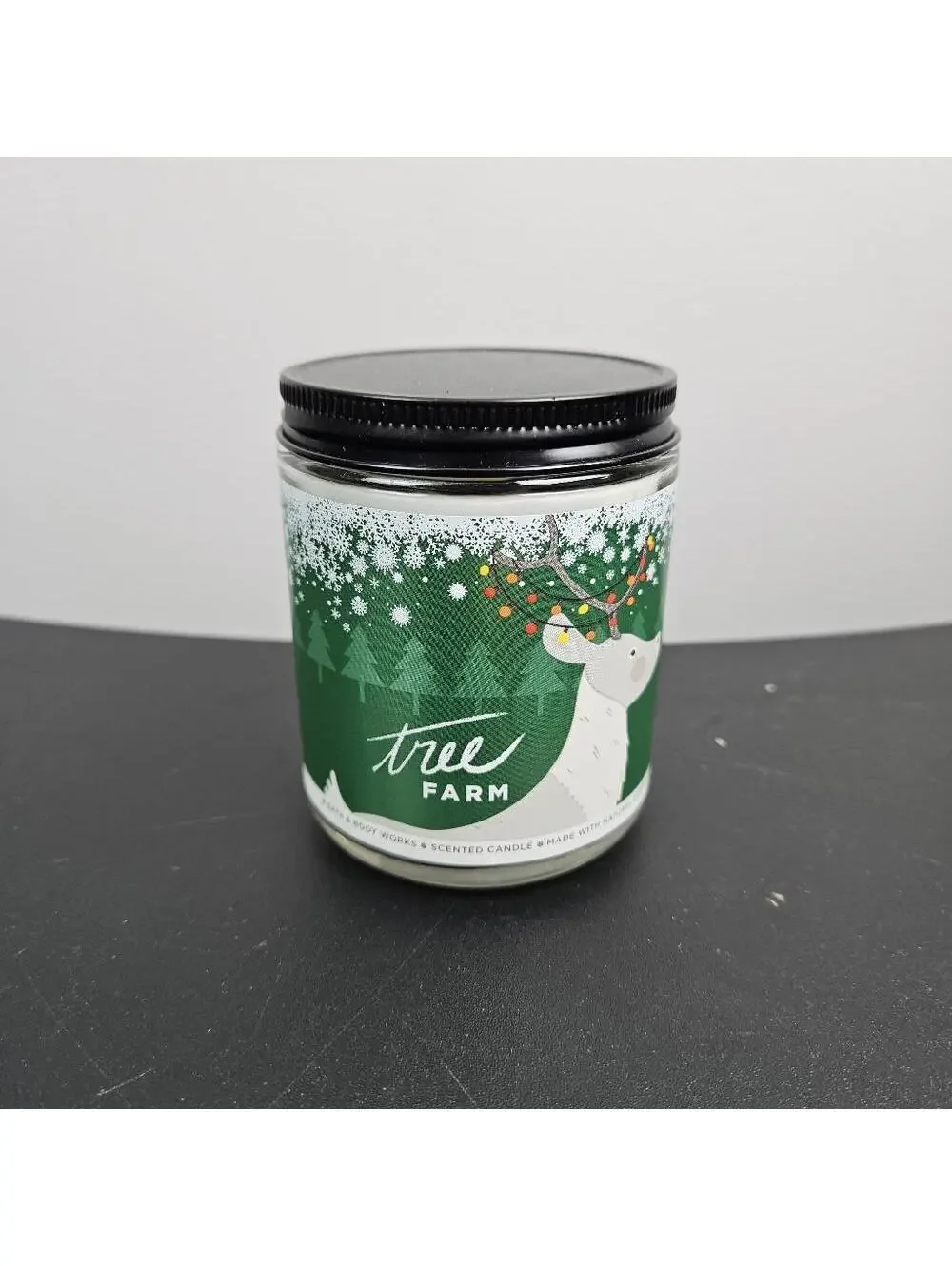 Bath and Body Works Tree Farm Mason Single Wick Candle - Picture 1 of 5